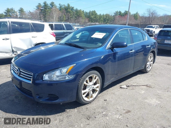 2013 Nissan Maxima SV with VIN 1N4AA5AP9DC805516, listed as a IAAI auction lot 42028936 with 174,555 mi miles and . Bid and sale history available at DreamBid. Image 2.