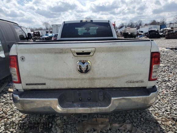 2021 Ram 3500 Big Horn with VIN 3C63RRHL0MG505048, listed as a Copart auction lot 46082575 with 0 mi miles and Salvage Title. Bid and sale history available at carsss.com. Image 6.