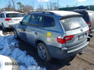 2004 BMW X3 2.5i with VIN WBXPA73454WA77734, listed as a IAAI auction lot 41550395 with 999,999 mi miles. Bid and sale history available at carsss.com. Image 3.