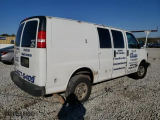 2012 Chevrolet Express Cargo Van with VIN 1GCWGFCAXC1184326, listed as a Copart auction lot 88801015 with 393,415 mi miles and Salvage Title. Bid and sale history available at carsss.com. Image 3.