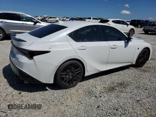 2023 Lexus IS 500 F Sport Performance with VIN JTHAP1D28P5003984, listed as a Copart auction lot 58120915 with 34,337 mi miles and Salvage title. Bid and sale history available at DreamBid. Image 3.