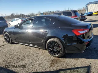 2017 Maserati Ghibli with VIN ZAM57XSS2H1249720, listed as a Copart auction lot 80409684 with 56,769 mi miles and Salvage Title. Bid and sale history available at carsss.com. Image 2.