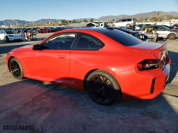 2024 BMW M2 with VIN 3MF13DM08R8D87457, listed as a Copart auction lot 37057014 with 4,516 mi miles and Salvage Title. Bid and sale history available at carsss.com. Image 2.