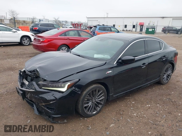 2022 Acura ILX Premium with VIN 19UDE2F83NA007359, listed as a IAAI auction lot 42012805 with 24,564 mi miles and . Bid and sale history available at DreamBid. Image 17.