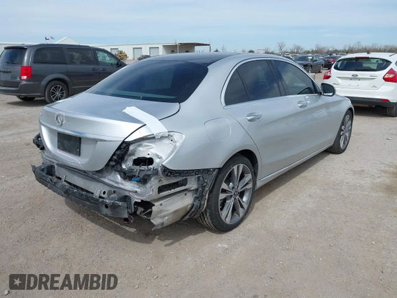2017 Mercedes-Benz C 300 with VIN 55SWF4JB9HU218319, listed as a IAAI auction lot 41783169 with 90,949 mi miles and . Bid and sale history available at DreamBid. Image 4.