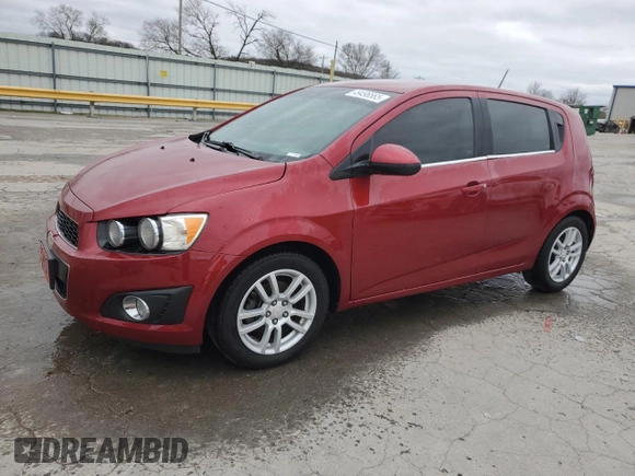 2016 Chevrolet Sonic LT with VIN 1G1JC6SH7G4121833, listed as a Copart auction lot 49496565 with 83,047 mi miles and Salvage Title. Bid and sale history available at carsss.com. Image 1.