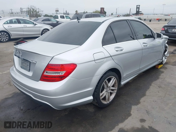 2014 Mercedes-Benz C 250 Sport with VIN WDDGF4HB8EA966999, listed as a IAAI auction lot 42452823 with 143,339 mi miles and . Bid and sale history available at DreamBid. Image 4.