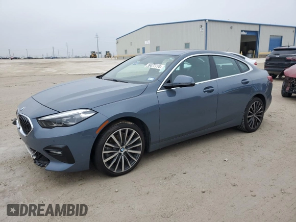 2021 BMW 2 Series 228i xDrive with VIN WBA73AK09M7H13999, listed as a Copart auction lot 39477774 with 40,076 mi miles. Bid and sale history available at carsss.com. Image 1.