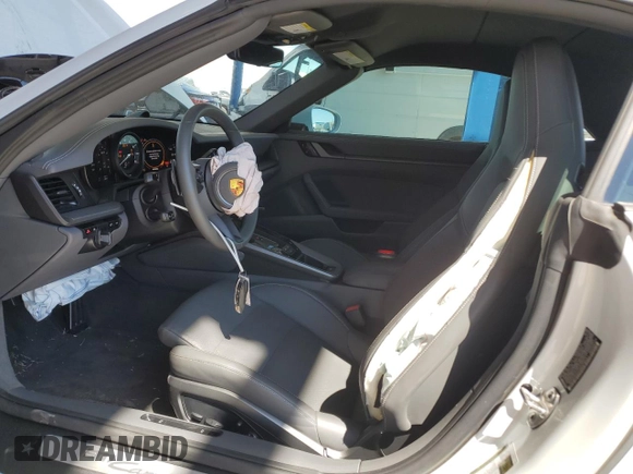 2021 Porsche 911 Carrera S with VIN WP0CB2A92MS248261, listed as a Copart auction lot 69262284 with 23,369 mi miles and Salvage Title. Bid and sale history available at carsss.com. Image 7.