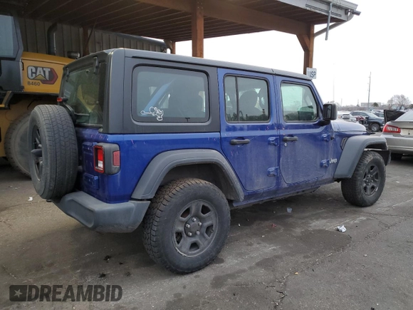 2018 Jeep Wrangler Unlimited Sport z VIN 1C4HJXDN3JW305148, wystawiony jako Copart lot #49808205 z przebiegiem 121 758 mil mil oraz Szkoda całkowita • Salvage title. Historia ofert i sprzedaży dostępna na DreamBid. Obrazek 3.
