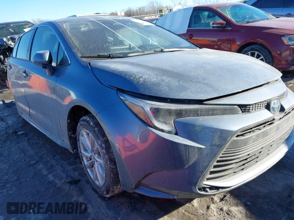 2023 Toyota Corolla Hybrid LE with VIN JTDBCMFE2P3007258, listed as a IAAI auction lot 41416080 with 12,517 mi miles. Bid and sale history available at carsss.com. Image 1.