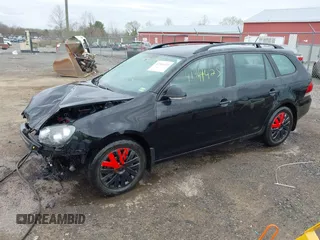 2010 Volkswagen Jetta SportWagen S with VIN 3VWKX7AJ2AM613348, listed as a IAAI auction lot 41941425 with 153,878 mi miles. Bid and sale history available at carsss.com. Image 2.