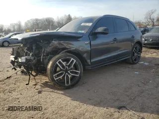 2017 Audi SQ5 Premium Plus with VIN WA1CCAFP5HA063917, listed as a Copart auction lot 48882755 with 104,669 mi miles and Salvage Title. Bid and sale history available at carsss.com. Image 1.