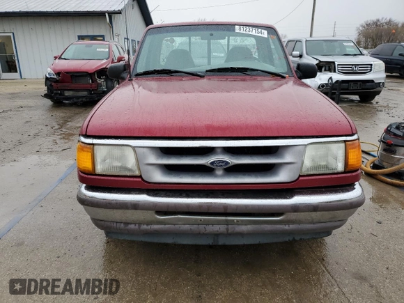 1995 Ford Ranger Splash with VIN 1FTCR10X7SPA51933, listed as a Copart auction lot 81237154 with 217,302 mi miles and Salvage Title. Bid and sale history available at carsss.com. Image 5.