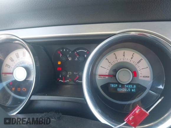 2012 Ford Mustang Premium with VIN 1ZVBP8AM8C5276970, listed as a IAAI auction lot 41195671 with 88,420 mi miles and . Bid and sale history available at DreamBid. Image 7.