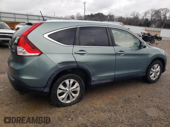 2012 Honda CR-V EX-L with VIN 2HKRM4H74CH630907, listed as a Copart auction lot 49609245 with 97,964 mi miles and Salvage Title. Bid and sale history available at carsss.com. Image 3.