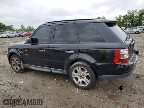 2006 Land Rover Range Rover Sport HSE with VIN SALSF25486A920825, listed as a Copart auction lot 58063625 with 218,694 mi miles and Salvage title. Bid and sale history available at DreamBid. Image 2.