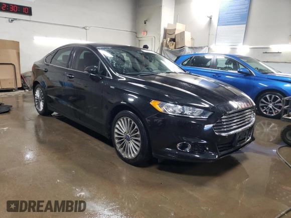 2013 Ford Fusion Titanium with VIN 3FA6P0K97DR383366, listed as a Copart auction lot 50388125 with 86,743 mi miles and Salvage Title. Bid and sale history available at carsss.com. Image 4.