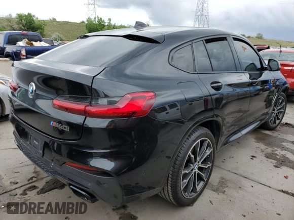 2020 BMW X4 M40i with VIN 5UX2V5C02LLE69520, listed as a Copart auction lot 54485893 with 41,357 mi miles. Bid and sale history available at carsss.com. Image 3.