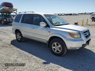 2006 Honda Pilot EX-L with VIN 2HKYF18546H512704, listed as a Copart auction lot 53295185 with 218,307 mi miles and Salvage Title. Bid and sale history available at DreamBid. Image 4.