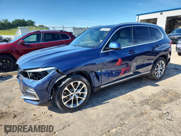 2019 BMW X5 xDrive40i with VIN 5UXCR6C56KLL08142, listed as a Copart auction lot 61987405 with 41,733 mi miles and Salvage title. Bid and sale history available at DreamBid. Image 1.