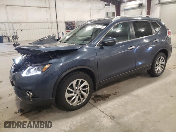2014 Nissan Rogue SL with VIN 5N1AT2MV4EC788974, listed as a Copart auction lot 52177345 with 172,927 mi miles and Salvage Title. Bid and sale history available at DreamBid. Image 1.