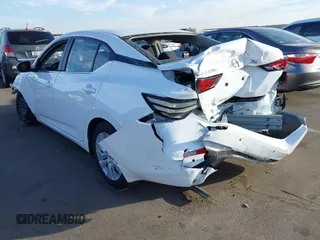 2022 Nissan Sentra S with VIN 3N1AB8BV3NY258907, listed as a IAAI auction lot 41533844 with 25,819 mi miles. Bid and sale history available at carsss.com. Image 3.