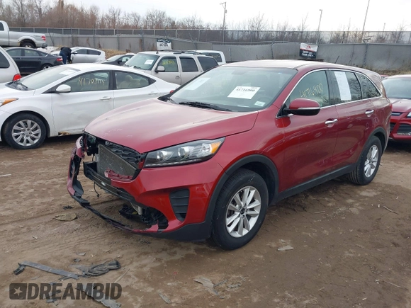 2019 Kia Sorento L with VIN 5XYPG4A35KG512845, listed as a IAAI auction lot 41716900 with 90,950 mi miles. Bid and sale history available at carsss.com. Image 17.