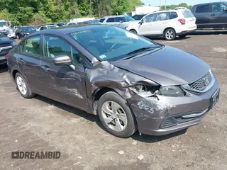 2014 Honda Civic LX z VIN 19XFB2F59EE235871, wystawiony jako IAAI lot #42437875 z przebiegiem 120 787 mil mil oraz . Historia ofert i sprzedaży dostępna na DreamBid. Obrazek 1.