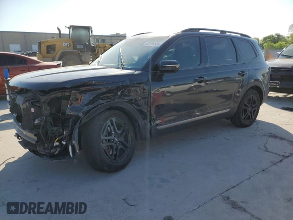 2023 Kia Telluride SX with VIN 5XYP5DGC3PG348337, listed as a Copart auction lot 53195555 with 47,633 mi miles and Salvage title. Bid and sale history available at DreamBid. Image 1.