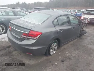 2013 Honda Civic LX with VIN 19XFB2F58DE282839, listed as a IAAI auction lot 41697629 with 123,766 mi miles and . Bid and sale history available at DreamBid. Image 4.