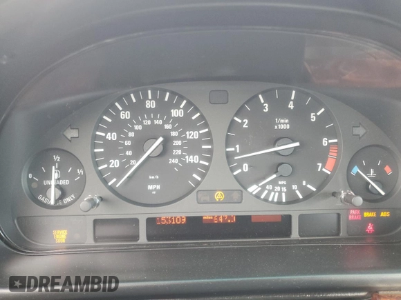 2002 BMW 5 Series 530i with VIN WBADT53432CE93680, listed as a Copart auction lot 81952844 with 153,109 mi miles and Clean Title. Bid and sale history available at carsss.com. Image 9.