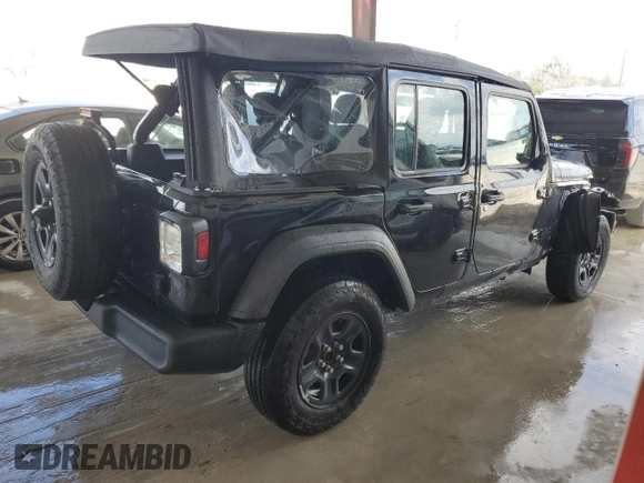 2025 Jeep Wrangler Sport S with VIN 1C4PJXDN3SW520493, listed as a Copart auction lot 55454235 with 6,064 mi miles and Non repairable. Bid and sale history available at DreamBid. Image 3.