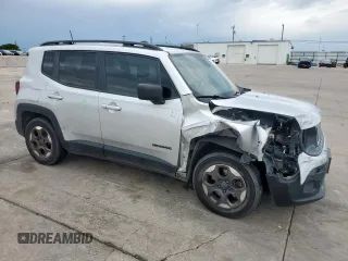2018 Jeep Renegade Sport with VIN ZACCJAAB4JPG90198, listed as a Copart auction lot 54666365 with 100,561 mi miles and Salvage Title. Bid and sale history available at DreamBid. Image 4.