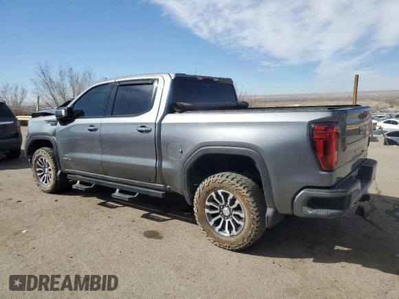 2021 GMC Sierra 1500 AT4 with VIN 3GTP9EED7MG427948, listed as a Copart auction lot 46108875 with 108,835 mi miles and Salvage Title. Bid and sale history available at carsss.com. Image 2.
