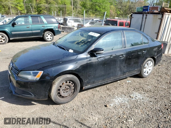 2011 Volkswagen Jetta Sedan SE w/Convenience & Sunroof PZEV with VIN 3VWDZ7AJ2BM339007, listed as a Copart auction lot 53679025 with 0 mi miles and Salvage Title. Bid and sale history available at carsss.com. Image 1.