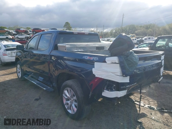 2023 Chevrolet Silverado 1500 Custom with VIN 1GCPDBEK9PZ119812, listed as a IAAI auction lot 41617315 with 37,297 mi miles and . Bid and sale history available at DreamBid. Image 3.