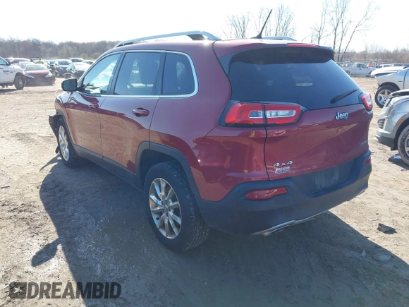 2015 Jeep Cherokee Limited with VIN 1C4PJMDS1FW646135, listed as a IAAI auction lot 41991811 with 123,229 mi miles. Bid and sale history available at carsss.com. Image 3.