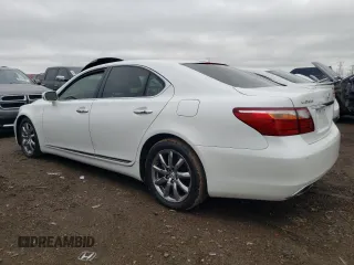 2010 Lexus LS 460 with VIN JTHCL5EF7A5008324, listed as a Copart auction lot 53737905 with 127,097 mi miles and Salvage title. Bid and sale history available at DreamBid. Image 2.
