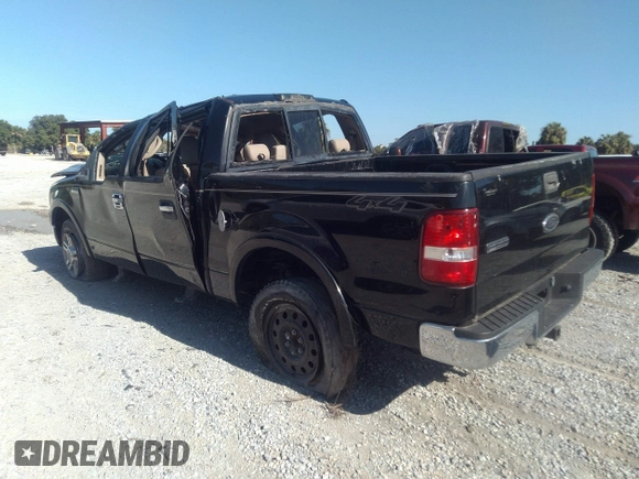 2005 Ford F-150 XLT with VIN 1FTPW14515KE28759, listed as a IAAI auction lot 41677474 with 125,855 mi miles. Bid and sale history available at carsss.com. Image 3.