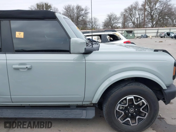 2023 Ford Bronco with VIN 1FMDE5BH1PLB06304, listed as a IAAI auction lot 41257033 with 30,837 mi miles. Bid and sale history available at carsss.com. Image 14.
