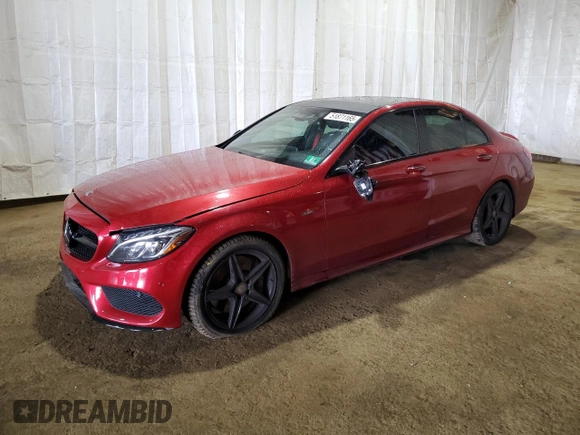 2016 Mercedes-Benz C 450 AMG with VIN 55SWF6EB1GU065276, listed as a Copart auction lot 51871165 with 85,879 mi miles and Salvage title. Bid and sale history available at DreamBid. Image 1.