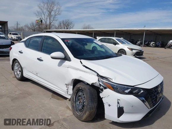 2025 Nissan Sentra S with VIN 3N1AB8BV5SY206433, listed as a IAAI auction lot 41790895 with 952 mi miles and . Bid and sale history available at DreamBid. Image 6.