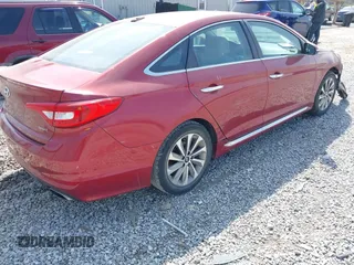 2016 Hyundai Sonata Sport with VIN 5NPE34AF1GH435470, listed as a IAAI auction lot 42004324 with 104,295 mi miles and . Bid and sale history available at DreamBid. Image 4.