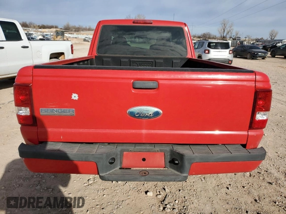 2008 Ford Ranger XLT with VIN 1FTYR44U38PA54084, listed as a Copart auction lot 88493405 with 187,442 mi miles and Salvage title. Bid and sale history available at DreamBid. Image 6.