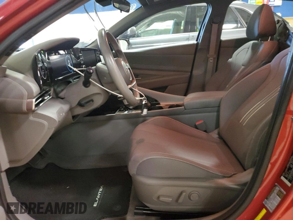 2022 Hyundai Elantra SEL with VIN 5NPLN4AG3NH073519, listed as a Copart auction lot 49776585 with 64,573 mi miles and Salvage Title. Bid and sale history available at DreamBid. Image 7.