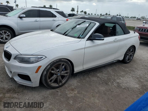 2016 BMW 2 Series M235i with VIN WBA1M1C53GV393976, listed as a Copart auction lot 74225284 with 0 mi miles and Non Repairable. Bid and sale history available at carsss.com. Image 1.