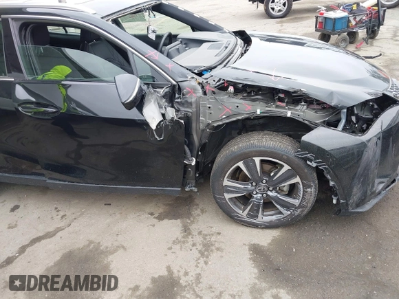 2025 Lexus UX with VIN JTHYBJAH9S2002181, listed as a IAAI auction lot 41889761 with 5,278 mi miles and . Bid and sale history available at DreamBid. Image 19.