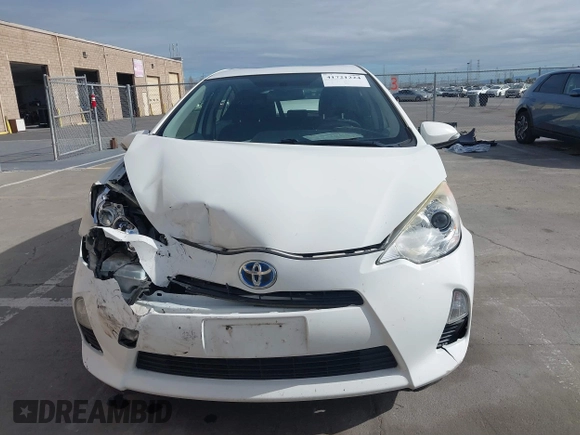 2012 Toyota Prius One with VIN JTDKDTB33C1027813, listed as a IAAI auction lot 41721224 with 183,054 mi miles. Bid and sale history available at carsss.com. Image 12.