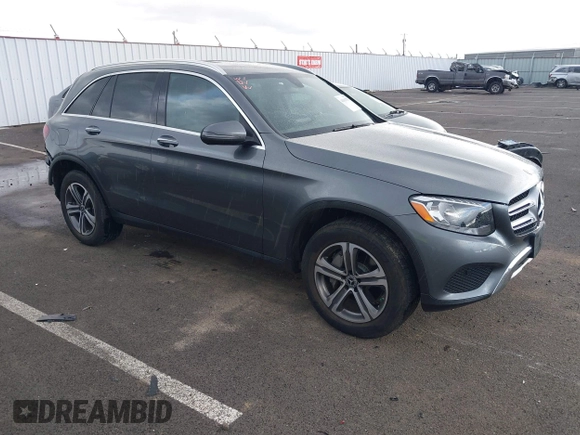 2019 Mercedes-Benz GLC with VIN WDC0G4KB5KF617793, listed as a IAAI auction lot 41916787 with 34,821 mi miles. Bid and sale history available at carsss.com. Image 1.